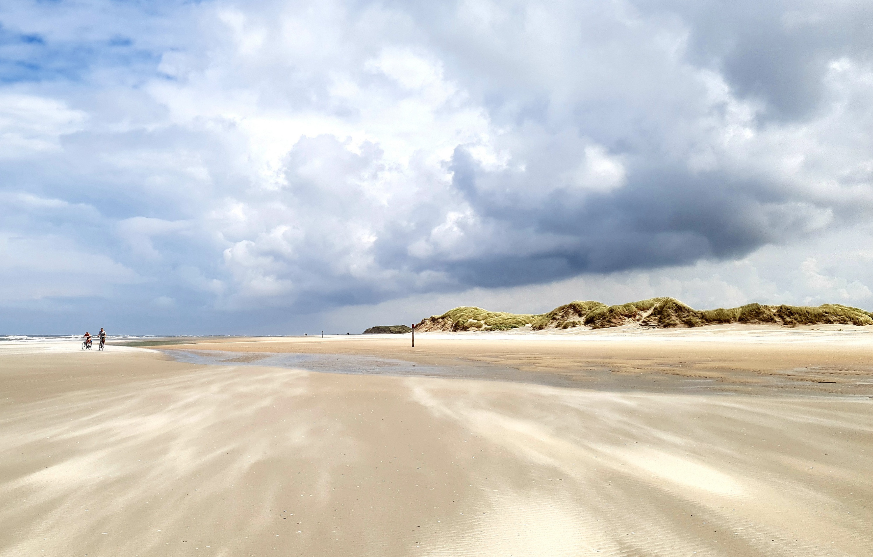 Strand Terschelling Noordzee strand op Terschelling duinen